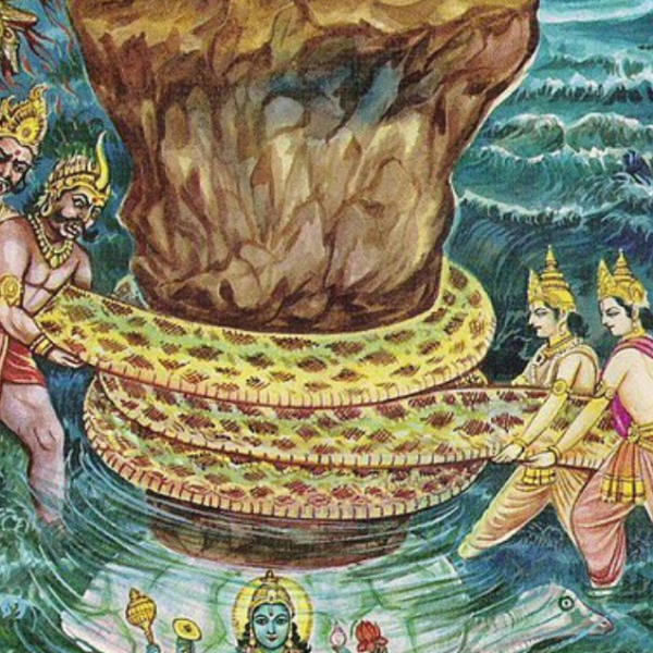 The Curse that Shook the Heavens: How Sage Durvasa’s Wrath Led to the Epic Churning of the Ocean