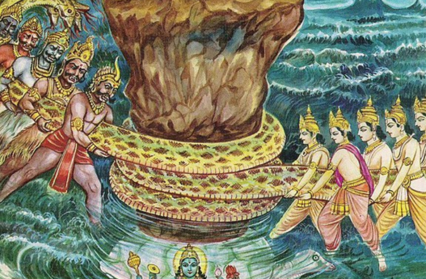 The Curse that Shook the Heavens: How Sage Durvasa’s Wrath Led to the Epic Churning of the Ocean