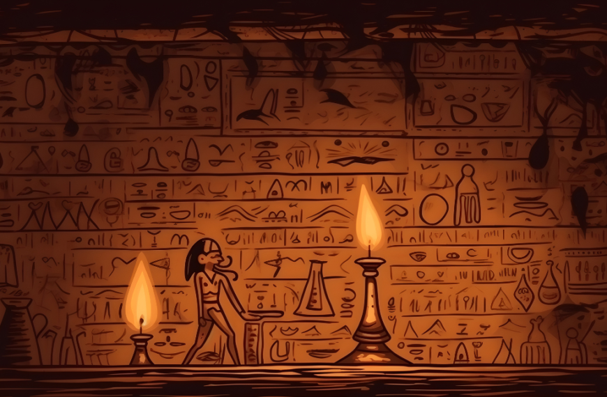 ancient text on wall